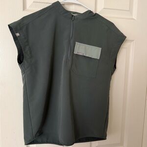 Figs Sleeveless Top in Dark Green